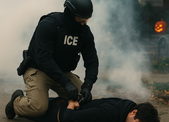 हेलोविनमा संघीय सरकारको आतंक, बालपरेडमै टियर ग्यास र छापा